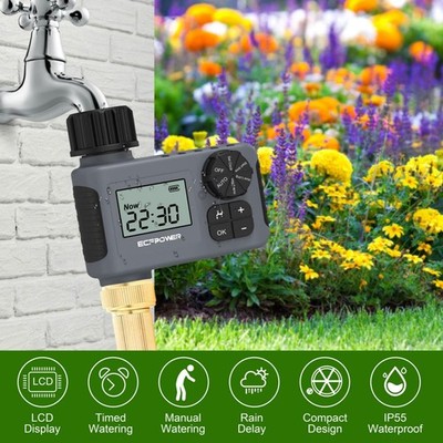 Sprinkler Timer 1 Zone Programmable Water Hose Timer 1 Outlet for Garden Outdoor