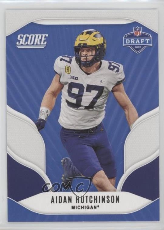 2022 Score NFL Draft Aidan Hutchinson #D6 Rookie RC