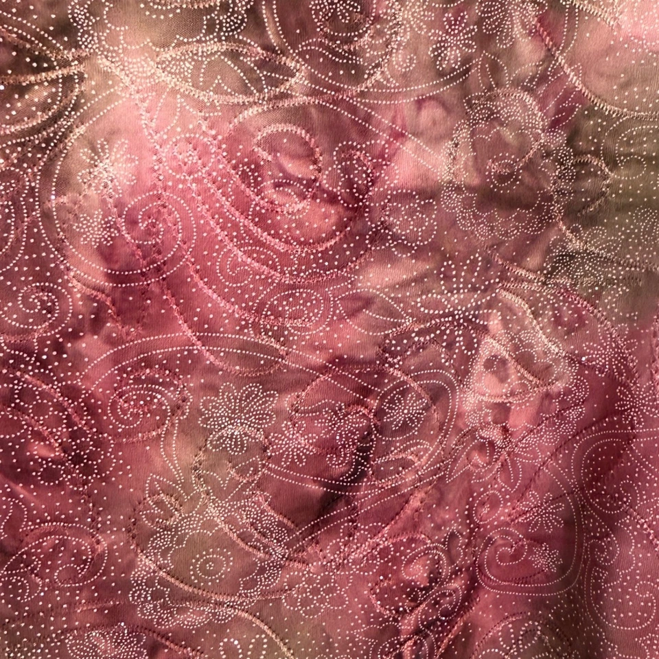 Vtg Y2k pink brown fairycore whimsigoth top sz XL metallic fairy grunge Indie - Image 4 of 4