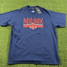 Men's Navy Boston Red Sox Splatter Logo T-Shirt 2XL