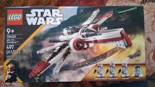 LEGO Star Wars ARC-170 Starfighter 75402 Complete Set Box 9+ 497 Pieces