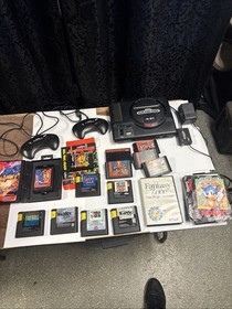 SEGA Genesis 1601 16-Bit Console Bundle 2 Controls + 15 Games NO RESERVE LOT 🔥