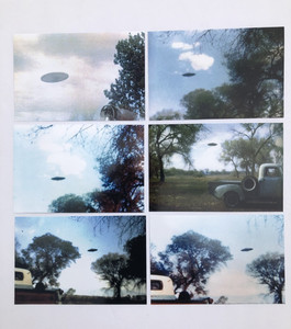 Rare Complete Paul Villa UFO 1965 Bernalillo NM Flying Saucer Event 6 Photo Lot