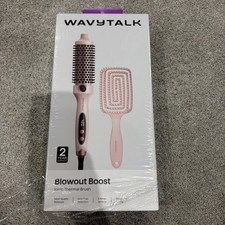Wavytalk Blowout Boost 1.5in Ceramic Ionic Hot Air Brush 5 Heat 420 F Pink