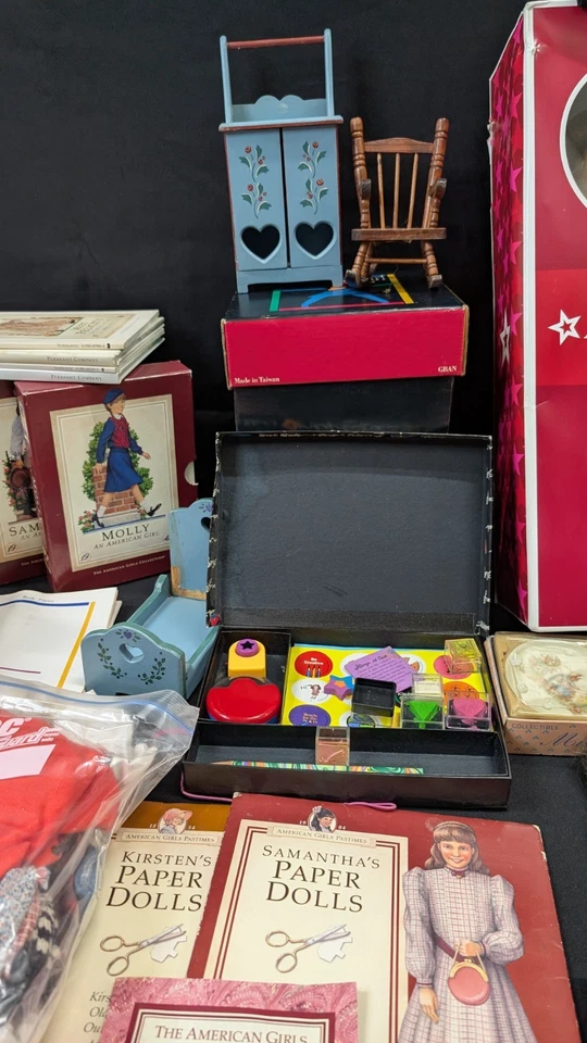 Lot of American Girl 18" Dolls Small dolls Clothing Accessories Books and more - Image 3 of 4