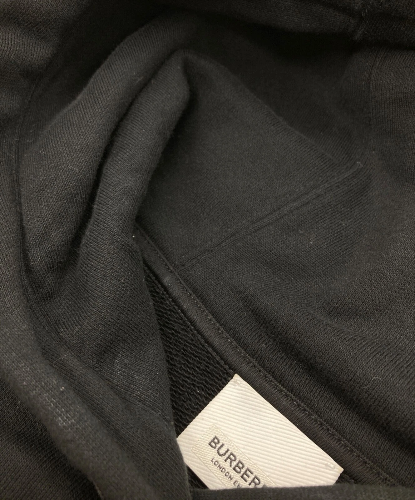 FELPA CON CAPPUCCIO OVERSIZE IN COTONE STAMPA BURBERRY LONDON HORSEFERRY Bianco x Nero Taglia: M