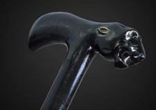 Hand carved wooden Jaguar handle walking stick for men women walking cane gift