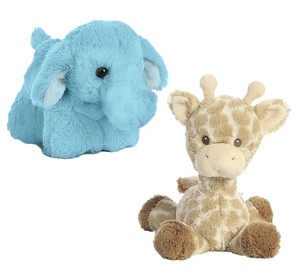 Aurora- Blue Elephant- Giraffe- Rattle