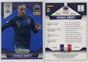 2014 Panini Prizm World Cup Blue Prizm /199 Franck Ribery #81