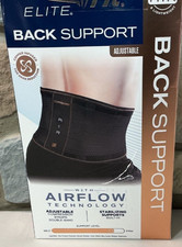 Copper Fit ELITE AIR Back Support Brace with AIRFLOW Technology Adjustable Strap