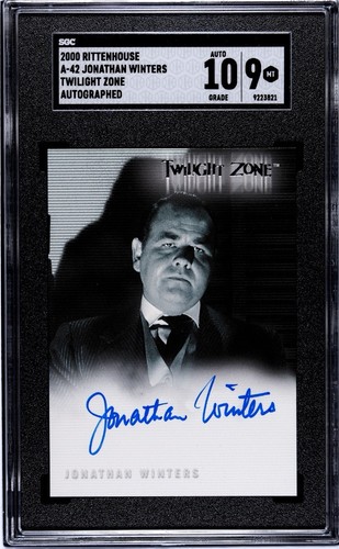 2000 Rittenhouse Twilight Zone Jonathan Winters Autograph Card A42