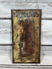VTG Yuengling's Porter Pottsville PA RARE Beer Bottle Metal Over Cardboard Sign
