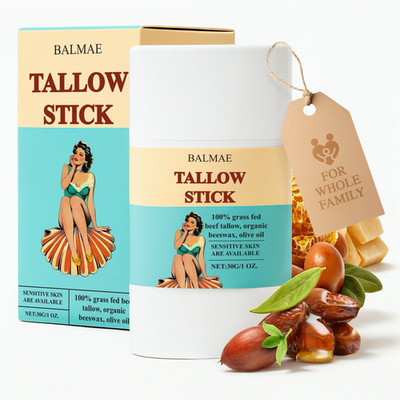 BALMAE Grass Fed Beef Tallow Balm Stick Organic Moisturizer Dry Skin 30g 