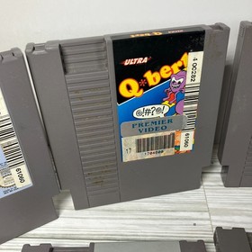 Nintendo NES Game Lot - 7 Games Rad Racer Sports Q-Bert Xevious & More - Working