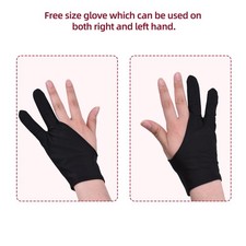 Two-Finger Free Size Drawing Glove Artist Tablet Painting Glove For Right RRJW