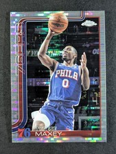 2025-26 Topps Chrome TYRESE MAXEY Pulsar Refractor Philadelphia 76ers #185