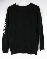 ZADIG  VOLTAIRE Gaby Amour Women's Size L Black Sweater Made in Madagascar