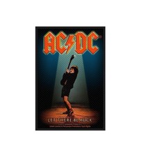 AC/DC Patch Let There Be Rock Angus Album Logo Official New Black Woven 10x7cm