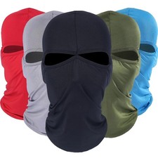 2 Hole Balaclava Face Mask Bike Motorcycle Helmet Hood Ski Sport Head Cover