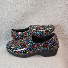 Easy Works By Easy Street Slip On Clogs 9M Tiffany Patent