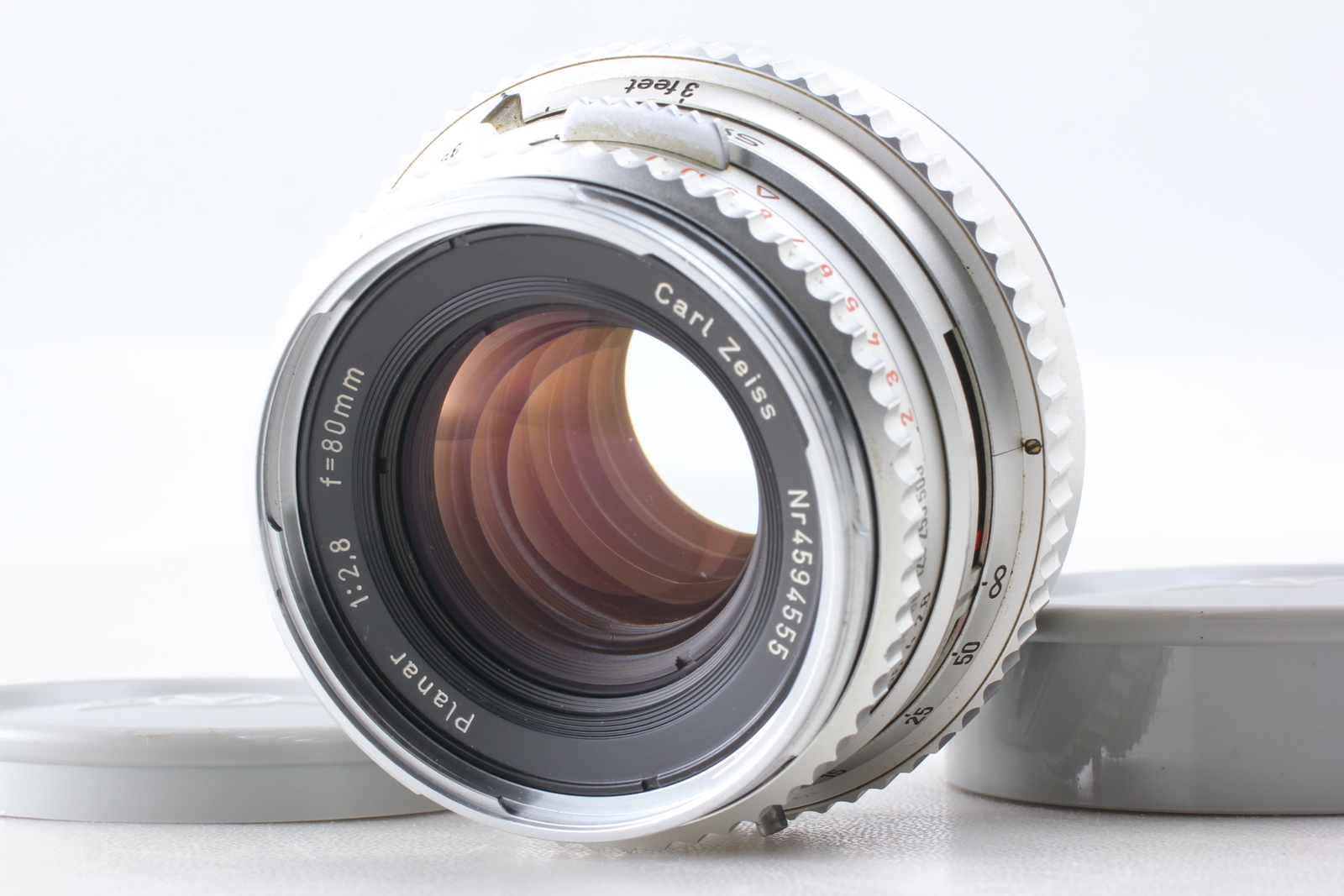 Hasselblad Carl Zeiss Planar 80mm F2.8 Chrome Lens Mint with Cap Japan