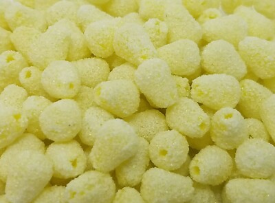 500 Pcs Small Yellow Sugared Gum Drop Candy Gumdrop Christmas Craft Beads VTG