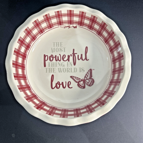 Dolly Parton 9” Pie Plate Butterfly “Most Powerful Thing In The World Is Love” - 第 1/5 張圖片