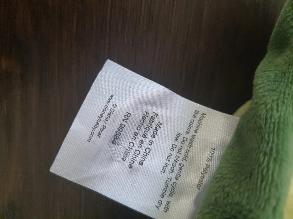 Disney Baby Monsters Inc Mike Wazowski Sonajero Manta de Seguridad Lovey Verde lovie Foto 4 de 4