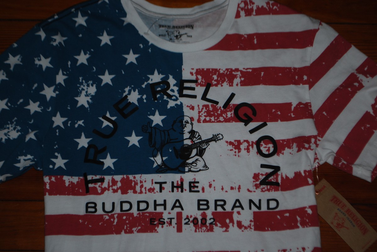 【TRUE RELIGION】★Tシャツ★ TRUE FLAG TEE True Religion Flag T-Shirt - Men's T-Shirts in Optic White