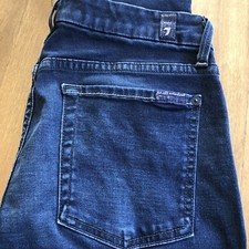 7 Seven For All Mankind The Skinny Jeans Womens Size 27 Dark Wash Mid 27x31 