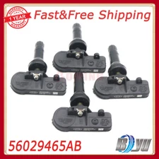 4PCS 56029465AB Tire Pressure Sensor TPMS For Jeep Wrangler Grand Cherokee Dodge