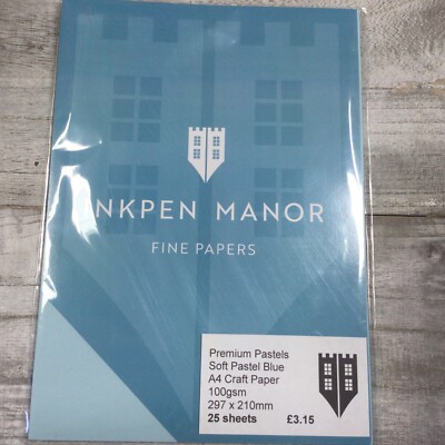 Papier A4 Premium glatt weich blau ohne Wasserzeichen 100 g/m² 297 x 210 mm 25 Blatt
