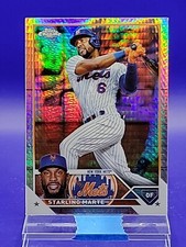 Starling Marte 2023 Topps Chrome Prism Refractor SP 🔥 Mets