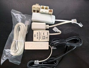 Lot 4  DSL Filters with line splitters and phone cable