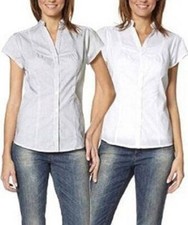AJC Bluse 2 Blusen im Set Weiß + Grau Gr. 36 und Gr. 38 NEU