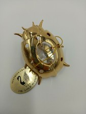 Austrian Crystal Mascot Intl. 24K Gold Plated LADY BUG Sun Catcher 1996