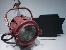 MOLE RICHARDSON TYPE 412 JUNIOR SOLARSPOT 10" 2K FRESNEL STAGE LIGHT w/BARN DOOR