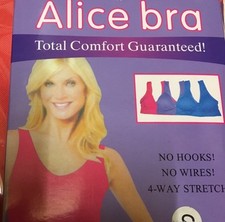 Sports Bra Deal 3 Alice Bras with FREE Support Pads - Hook & Wire-Free Comfort L