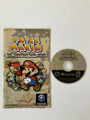 Paper Mario: Thousand-Year Door Nintendo Gamecube UNTESTED DISC + MANUAL ONLY