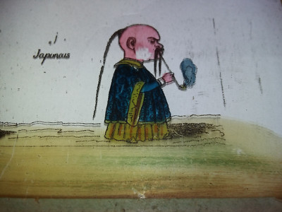 6 Plaques De Lanterne Magique XIXe, Illustrations Enfantines, 10 X 3 Cm, TBE, France