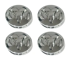 Four pieces Dodge Ram 1500 Chrome Wheel Hub Center Caps Covers 63mm 2013-2019