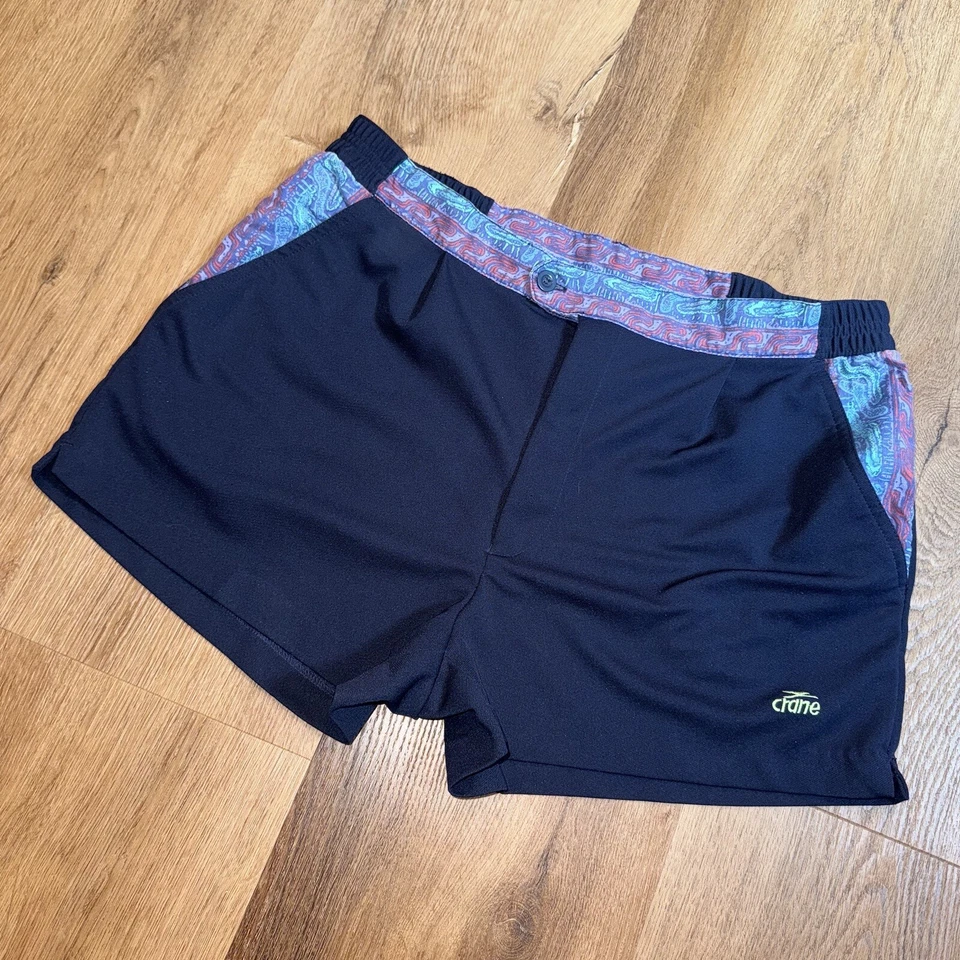 Vtg 80s Tennis Shorts Mens Large High Waist 2.5" Ins. Squat Polyester Bjorn Borg - Image 2 of 4