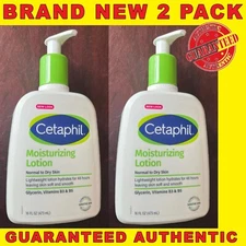 Cetaphil Moisturizing Lotion Normal To Dry Skin Unscented 16 fl oz 2PK