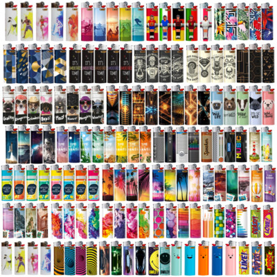 5x BIC MAXI Feuerzeug Limited Edition J26 Limitierte Motive Sonderedition Serien