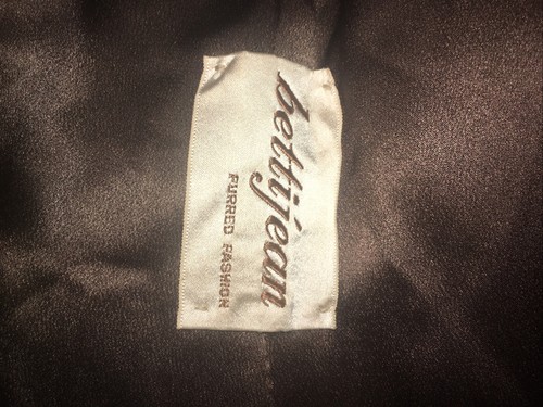 Vintage Bettijean Union Made Women's Brown Mink Collar Swing Coat, Size M - Picture 2 of 5