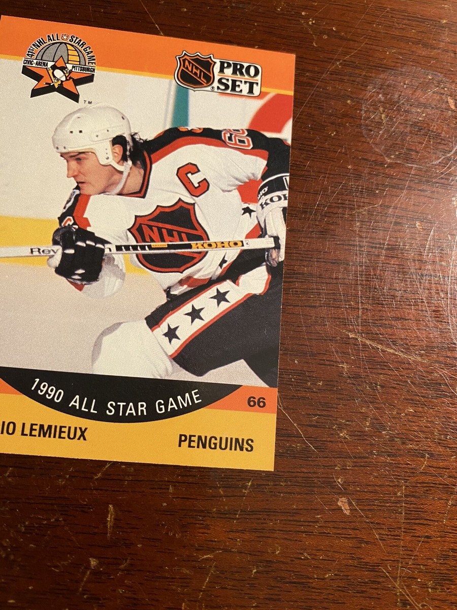 1990-91 Pro Set Penguins Hockey Card #362 - Mario Lemieux All star