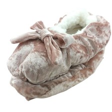 Womens Sherpa Lined Cozies PINK Lounge Bedroom Slippers S/M 6-7.5 1856-312 NWT