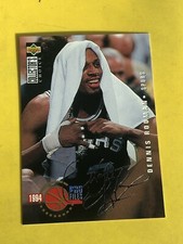 1994 Collector's Choice Pro Files Silver Foil Signature Dennis Rodman #202 HOF