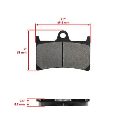 Carbon Kevlar Rear Brake Pads – Fits Yamaha YZF 600 R 1997-2007 (FA88 / OEM Cross-Ref)
