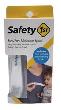Safety 1st Fuss Free Medicine Spoon, 2 Syringes  Cleaning Brush, NIB